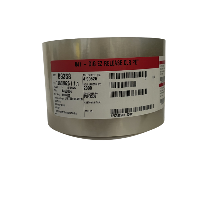 IntoPrint ACPO 841-0490-2000 Clear Release Laminate (RP530)