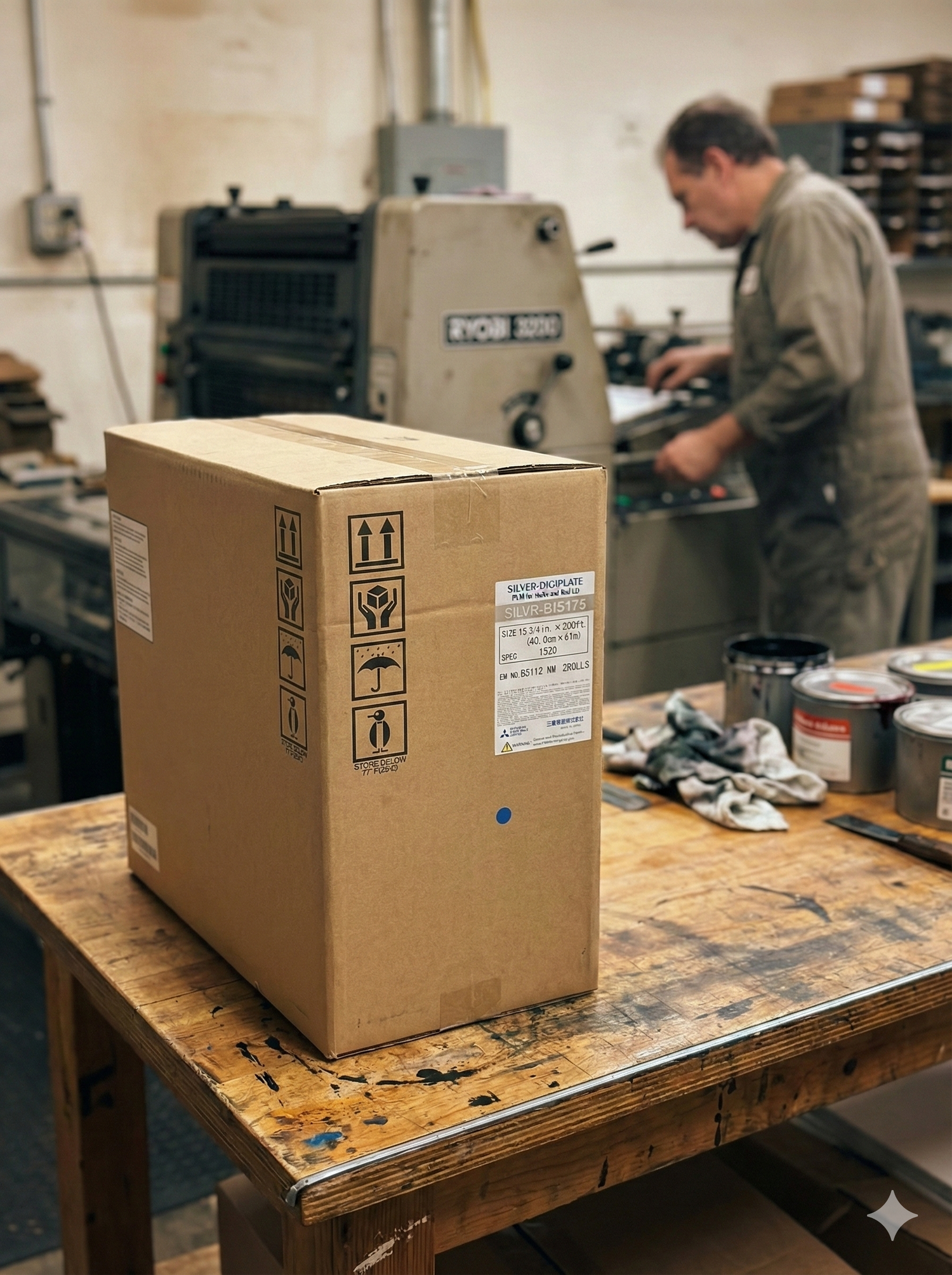 Mitsubishi Silver Digiplate Polyester Plate Material SDP-FRS175