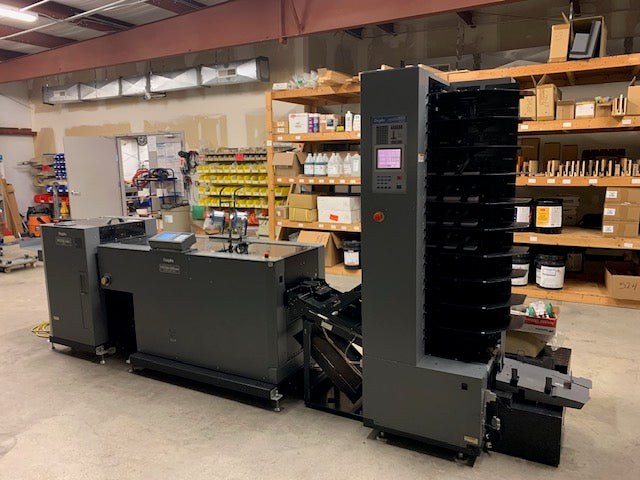 Duplo DBM-500 with DC-10/60 Collator Tower (Used Bookletmaker System)