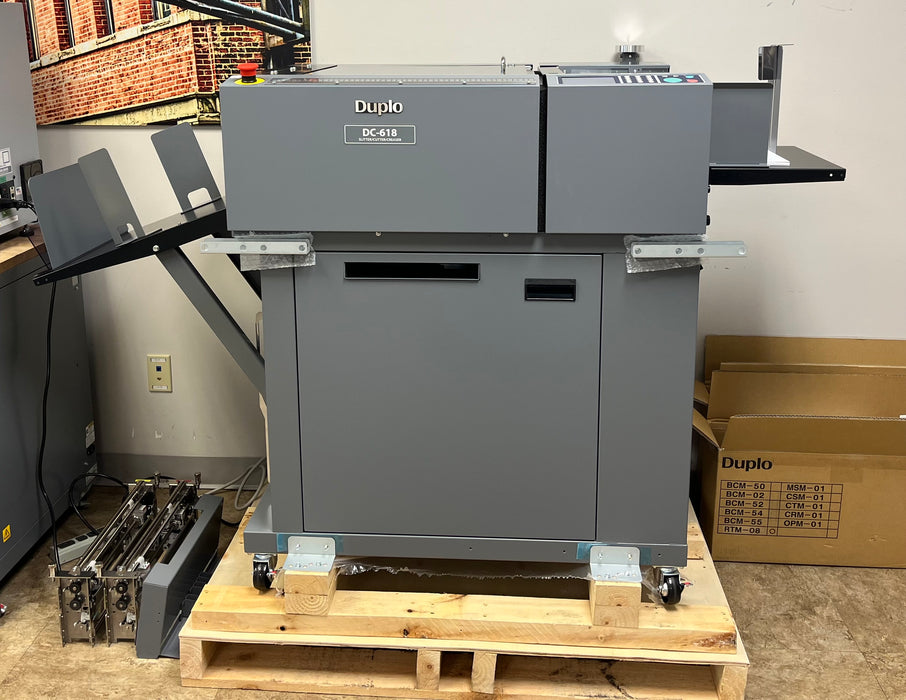 Duplo DC-618 loaded with both perforation modules (Used System)